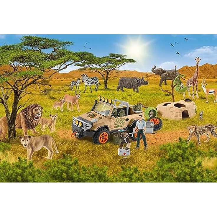 Schmidt Spiele 56466 Wild Life Kinderpuzzle, 60 Teile mit Löwenjunge Figur, 36,1 x 24,3 cm, für Kinder ab 5 Jahren – Bild 2