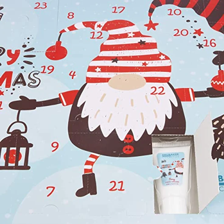 BRUBAKER Cosmetics Beauty Adventskalender XXL, 24x Körperpflege Produkte & Spa Accessoires, beerenfrischer Duft, für Frauen – Bild 9