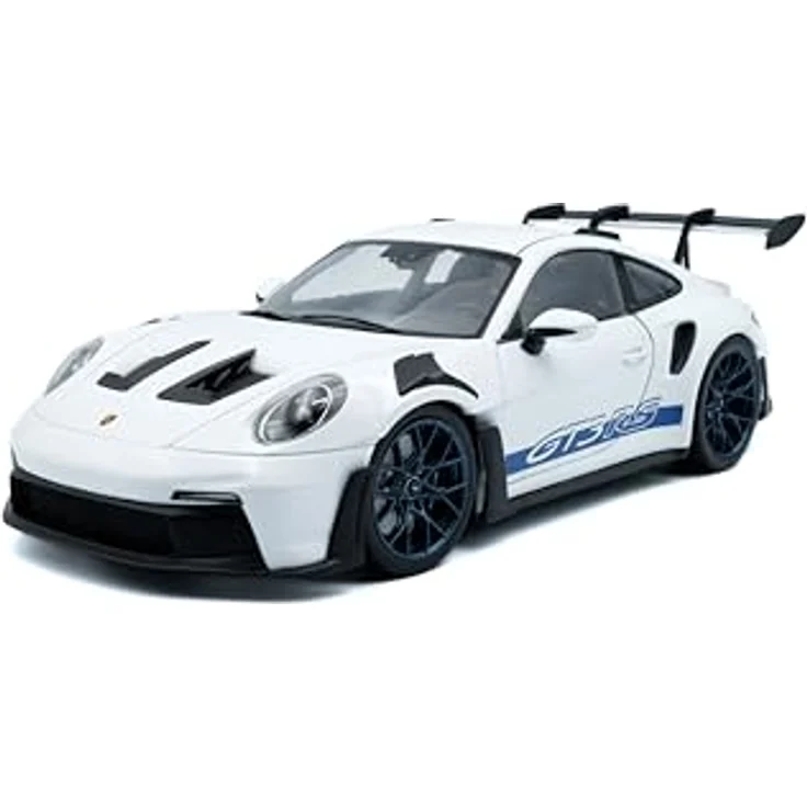 Solido 1:18 Porsche 911 GT3 RS 2024, detailliertes Modellfahrzeug in Weiss und Blau – Bild 2