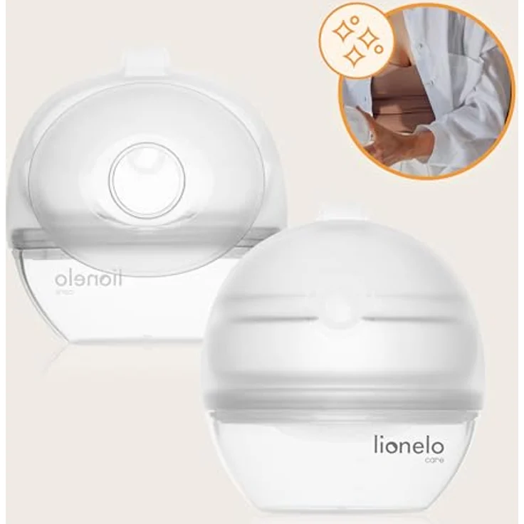Lionelo MILKY 2IN1 Muttermilchauffänger und Silikon-Milchpumpe, BPA-frei, 60 ml, diskretes Design, einfache Reinigung – Bild 4