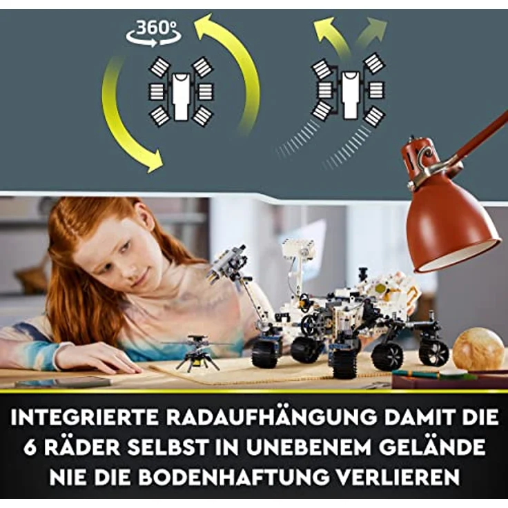 LEGO Technic NASA Mars-Rover Perserverance Weltraum Spielzeug Set mit AR-App, Wissenschafts-Spielzeug zum Bauen für Mädchen und Jungen ab 10 Jahren 42158 – Bild 4