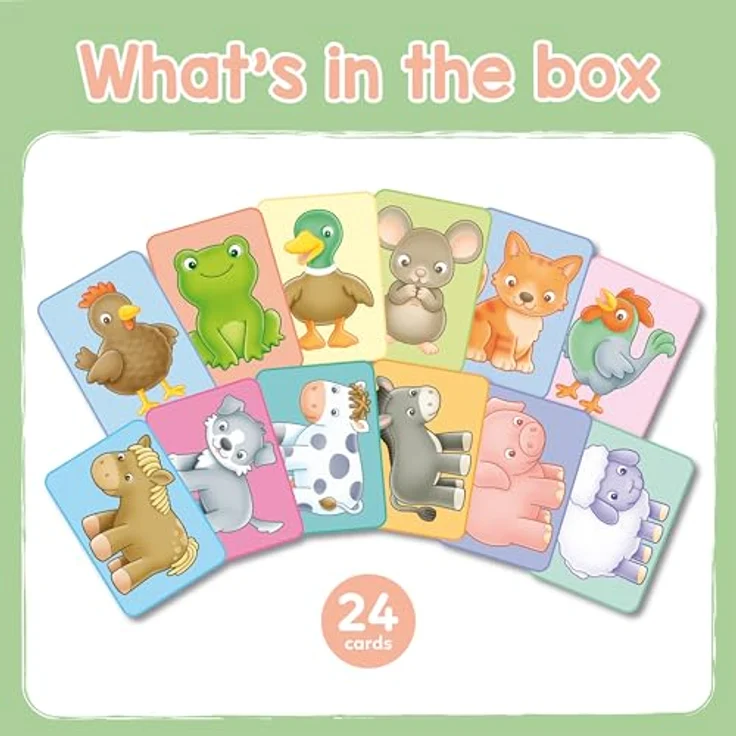Orchard See & Sound Flashcards, Set mit 24 großen Karten für Bauernhoftiere und Geräuscherkennung, geeignet ab 9 Monaten – Bild 5