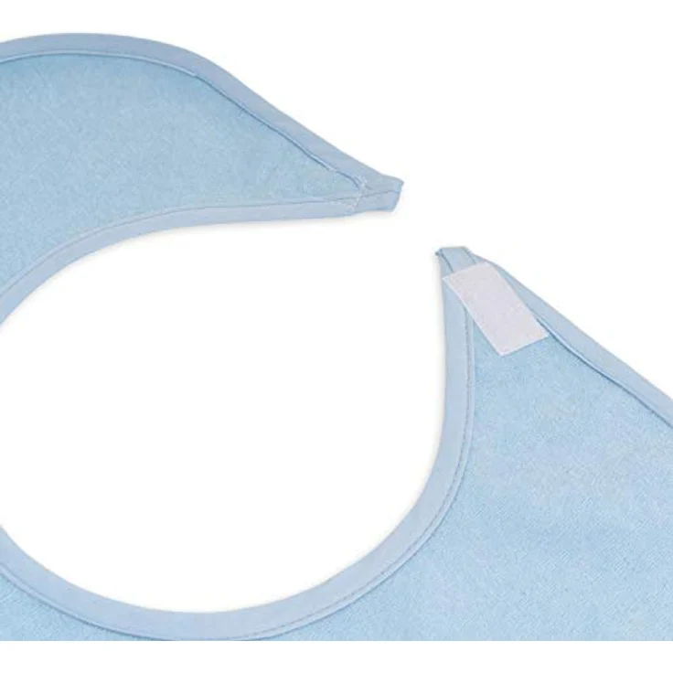 Sensalou Lätzchen Ess-Schürze für Erwachsene, wasserdicht und saugfähig, hellblau, 90x45 cm – Bild 3