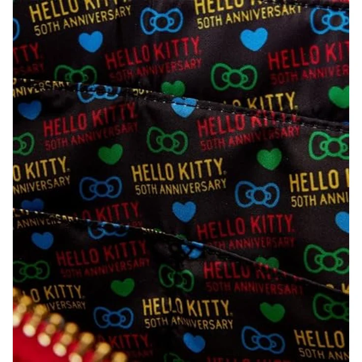 Loungefly, Damen, Portemonnaie, Hello Kitty by Loungefly Tragetasche & Geldbörse 50th Anniversary – Bild 4