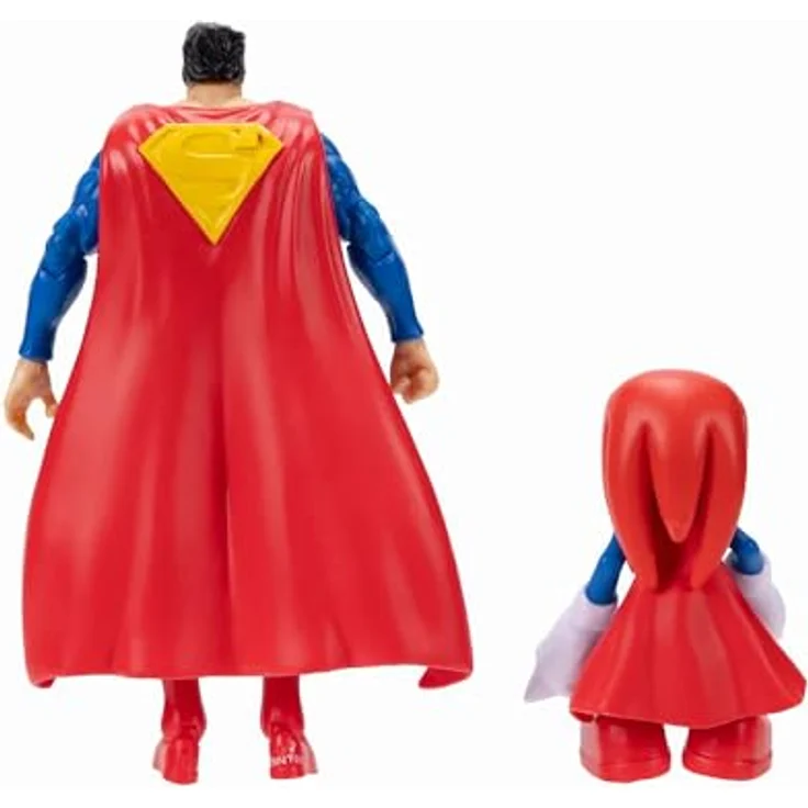 Sonic The Hedgehog DC x Sonic Knuckles als Superman Actionfiguren, Multipack mit 6,35 cm Knuckles und 12,7 cm Classic Superman, detailreiche Sammelfiguren mit 5 und 27 Gelenkpunkten – Bild 4