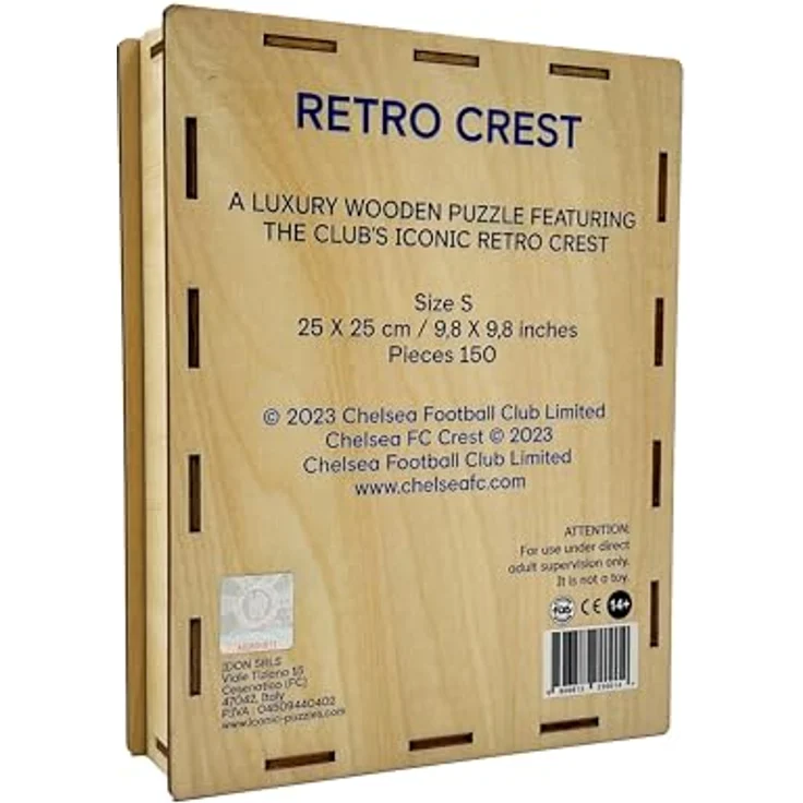 Iconic Puzzles Chelsea Retro Crest Holzpuzzle, Größe M, 270 Teile – Bild 5