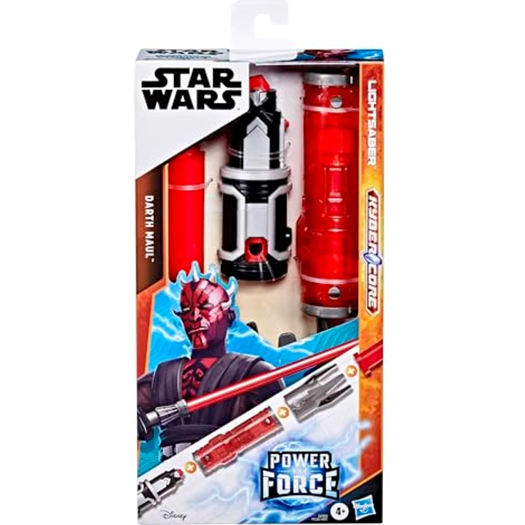 Hasbro Star Wars Lightsaber Forge Kyber Core Darth Maul, rotes individualisierbares Lichtschwert mit ausfahrbarer Klinge und 16 Kombinationsmöglichkeiten – Bild 4