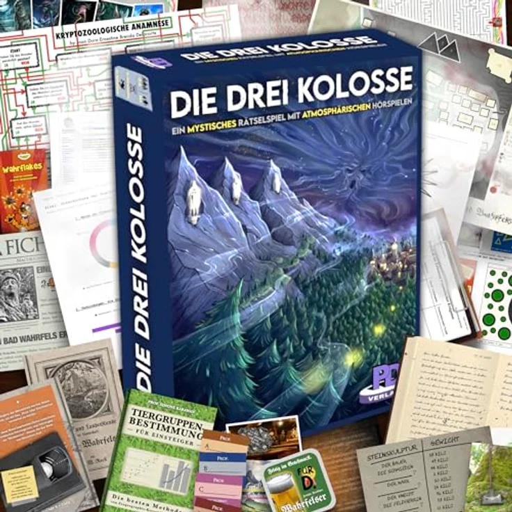 PD-Verlag Die DREI Kolosse, Brettspiel zur kreativen Unterstützung von Spiel und Phantasie – Bild 2
