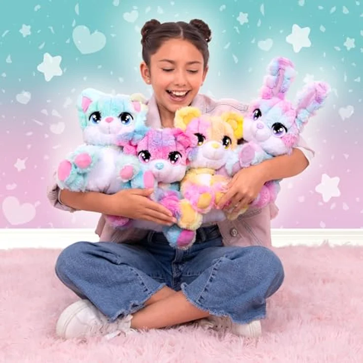 IMC TOYS Cotton Cutties Großer Baumwoll-Teddybär, 4 verschiedene Modelle in sanften Pastellfarben, Zufälliger Versand, One Size – Bild 5