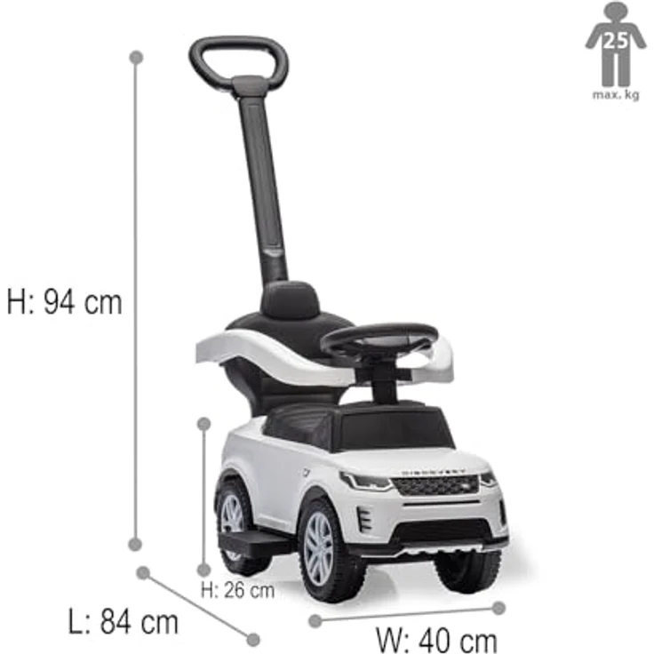 Weiss Rutscher Land Rover Discovery, 3in1 mit Sicherheitsfunktionen, weiss – Bild 3