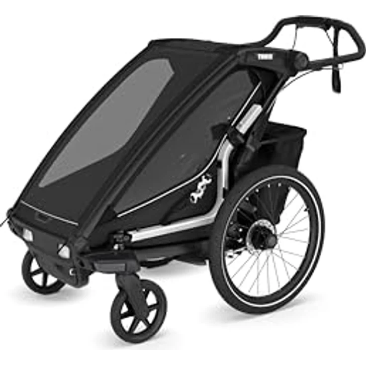 Thule Chariot Sport 2, Veloanhänger mit schneller Einhand-Umwandlung in Kinderwagen und sicherer Ein-Klick-Befestigung – Bild 6