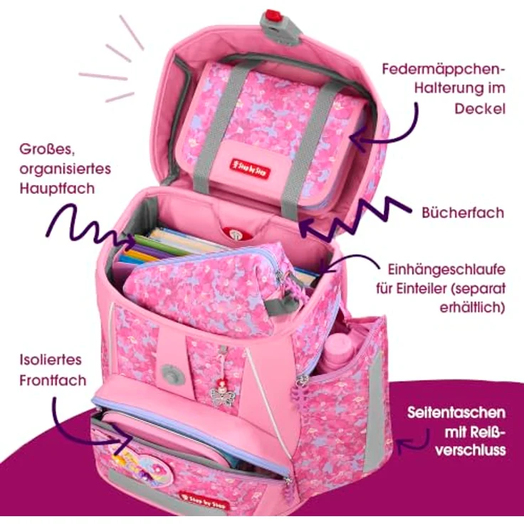 Step by Step Schulranzen SPACE Schulranzen-Set, Mehrfarbig und ergonomisches Design für optimalen Tragekomfort – Bild 5