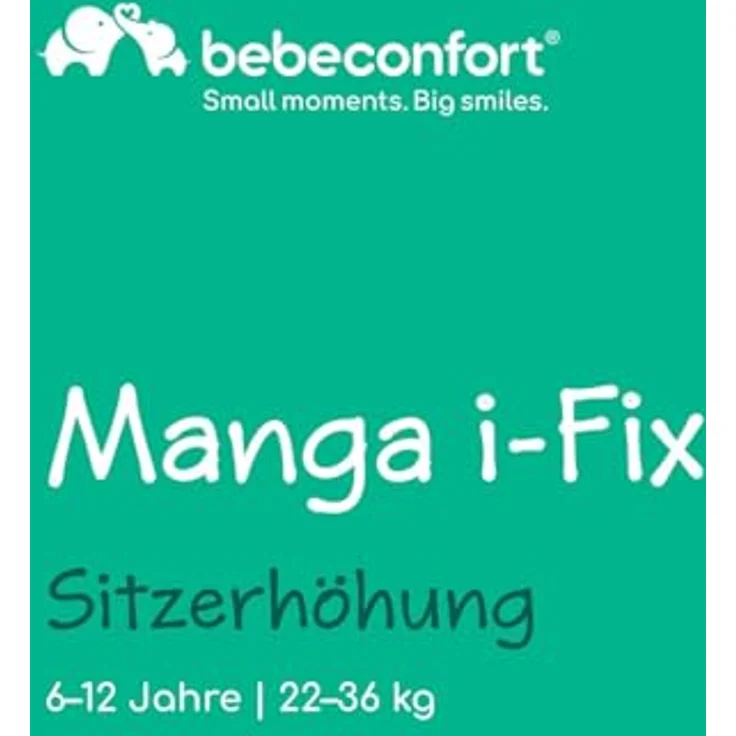 Bebeconfort Manga i-Fix Sitzerhöhung, ISOFIX-Sitzerhöhung, leichtgewichtige Auto-Sitzerhöhung, von 6 bis 12 Jahren, 22–36 kg, 125–150 cm – Bild 3