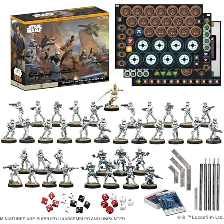 Atomic Mass Games Star Wars: Legion, Galactic Republic Starter Set mit 38 Miniaturen und General Kenobi als Commander – Bild 5