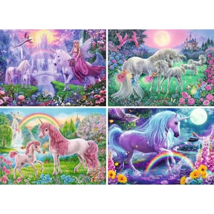 Ravensburger Kinderpuzzle 05654 - Magische Einhörner, 4x 100 Teile Puzzle, geeignet für Kinder ab 5 Jahren – Bild 2
