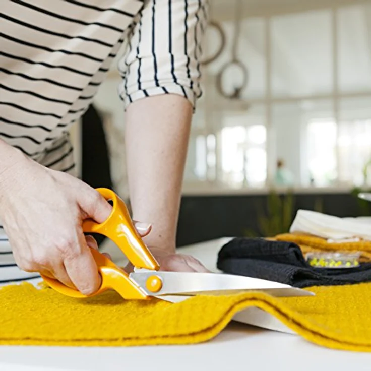 Fiskars Papierschere Schneiderschere 27 cm, rostfreier Stahl mit einstellbarem Klingendruck, spülmaschinenfest – Bild 5