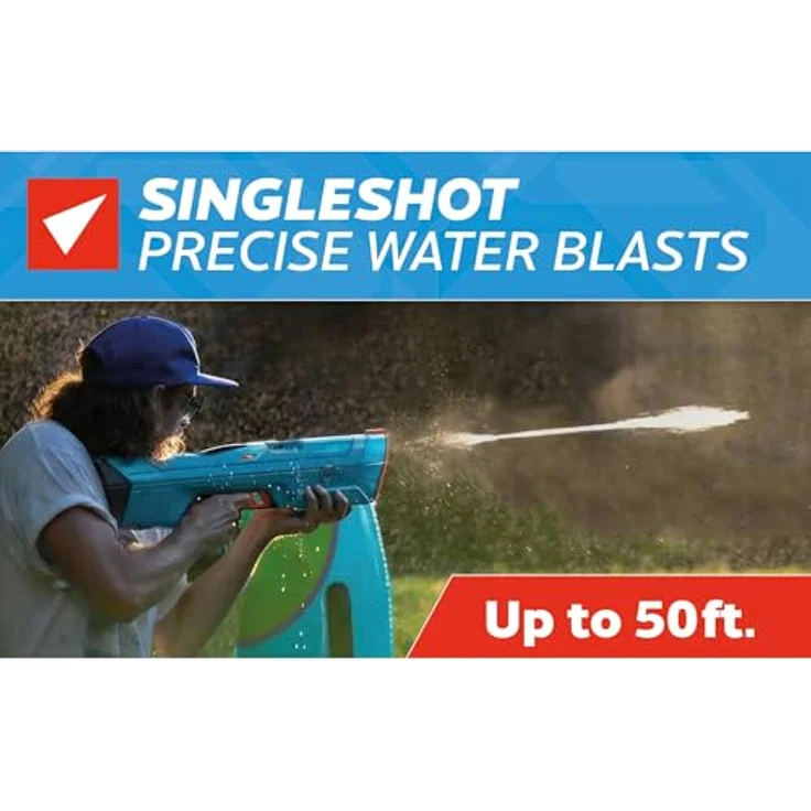 SPYRA SpyraFour – Premium Wasserblaster mit maximaler Leistung, mehr Reichweite, 1,5L Tank, adaptive Blast Modes (Rot) – Bild 2