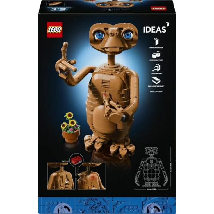 LEGO Ideas E.T. the Extra-Terrestrial (21370), 1.226-teiliges Sammlermodell mit beweglicher Figur, ab 18 Jahren – Bild 9