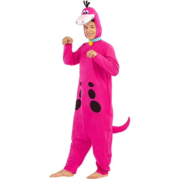 Funidelia Dino Kostüm Familie Feuerstein für Herren und Damen, lila, Größe XL, 100% Polyester für Partys, Karneval & Halloween – Bild 3