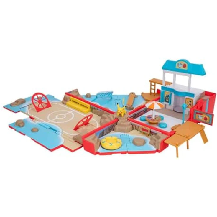 Jazwares Pokémon Koffer Kampf Strand Spielset, mit 10 Spielfunktionen und 1 x 5 cm Pokémon-Figur, tragbar und kombinierbar – Bild 3