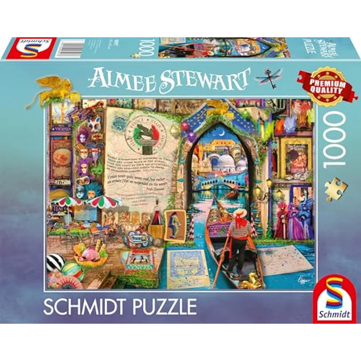 Schmidt Spiele 58597 Erinnerungen an Venedig, 1000 Teile Puzzle, 69,3 x 49,3 cm, ab 12 Jahren – Bild 3