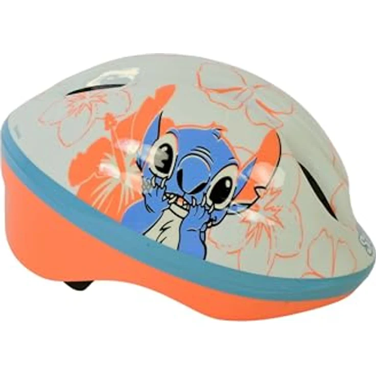 Fahrradhelm Kinder | Kinderhelm 3 Jahre | Gr. 52-56 | 220g Leicht | EPS Schaum | Klickverschluß & Belüftungsöffnungen | Sicher & Stylisch | TÜV/GS & CE EN 1078 geprüft (Disney Stitch) – Bild 1