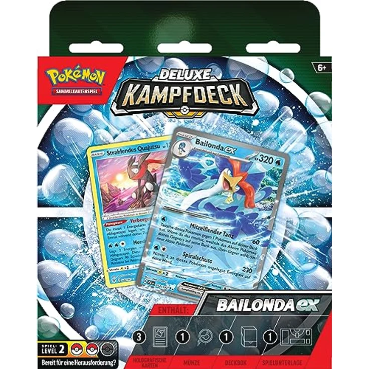 The Pokemon Company Pokémon Deluxe-Kampfdeck Bailonda-ex, strategisches Sammelkartenspiel für Anfänger und Fortgeschrittene – Bild 2