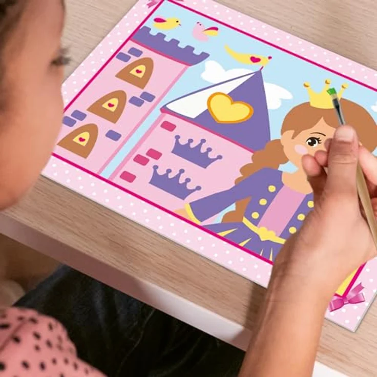 Ravensburger Malen nach Zahlen CreArt, Kleine Prinzessin, 5 fertig gemischte Acrylfarben, für Kinder von 5-7 Jahren, Made in Europe – Bild 7