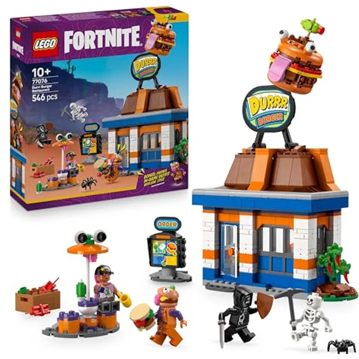 LEGO Fortnite Durrr Burger Restaurant, mit Minifiguren Beach Bomber, Beef Boss & Grimey, kreatives Bauset für 10+ Jahre, 77076 – Bild 1