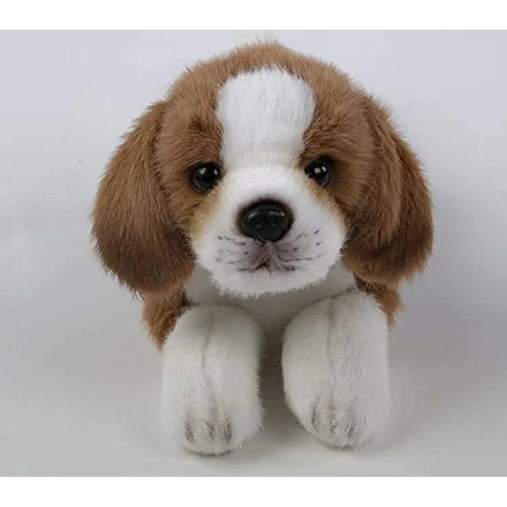 Teddys Rothenburg Beagle Kuscheltier Hund liegend, 28 cm, waschbar bis 30°C, kuschelweicher Plüsch – Bild 2