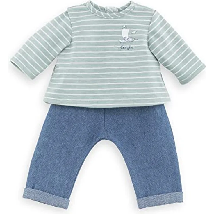 Corolle 9000141430 Hose und Top, Loire, Puppenzubehör, Puppenkleidung, für alle 36cm Babypuppen, ab 2 Jahre