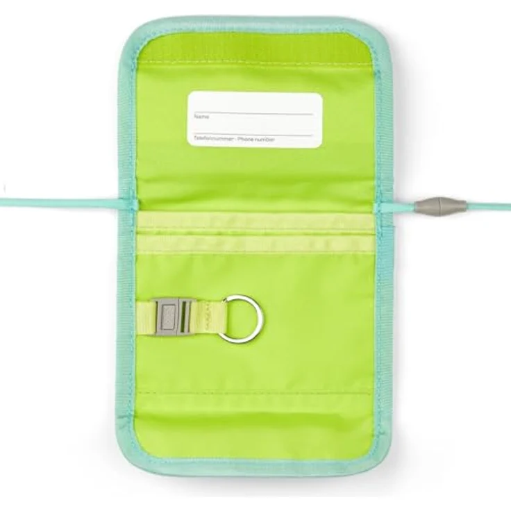 ergobag Brustbeutel Geldbeutel, Mini Portemonnaie mit Kleingeldfach und Sichtfenster für Kinder, Material aus 100% recycelten PET-Flaschen, verstellbare Umhängeschlaufe – Bild 3