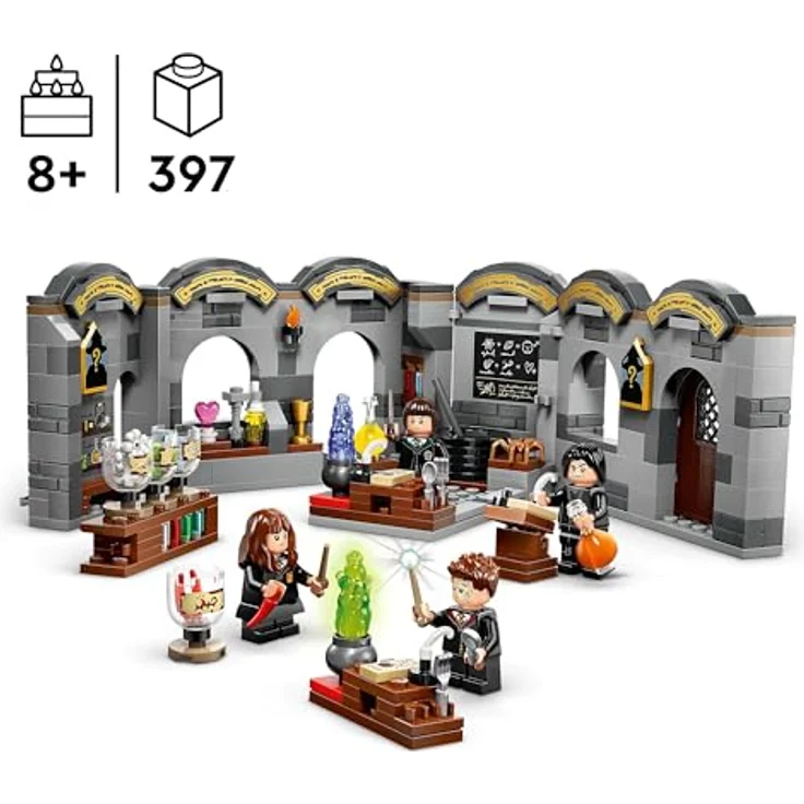LEGO Harry Potter Schloss Hogwarts: Zaubertrankunterricht, Fantasy-Spielzeug, baubares Klassenzimmer, Geschenkidee für Jungen, Mädchen und alle Fans, mit Hermine Granger und Severus Snape 76431 – Bild 2