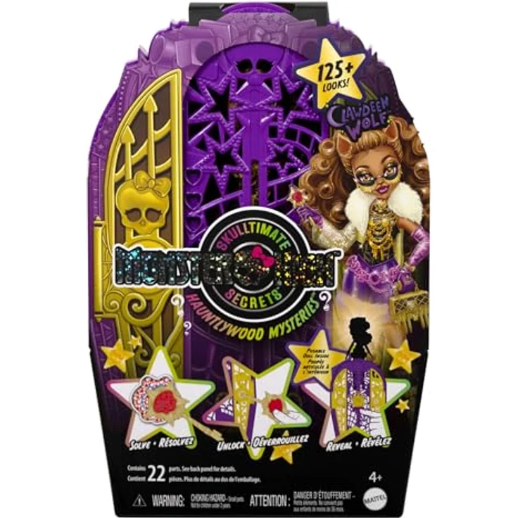 MonsterHigh™ Anziehpuppe Verborgene Schätze Clawdeen, mehr als 19 modische Überraschungen, inkl. Lupenschlüssel zur Schatzsuche, voll beweglich – Bild 6