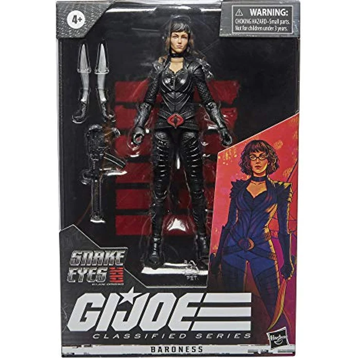 G. I. JOE Classified Series Snake Eyes Origins Baroness Figur zum Sammeln, 15 cm großes Premium Spielzeug, spezielle Verpackung, Multi – Bild 4
