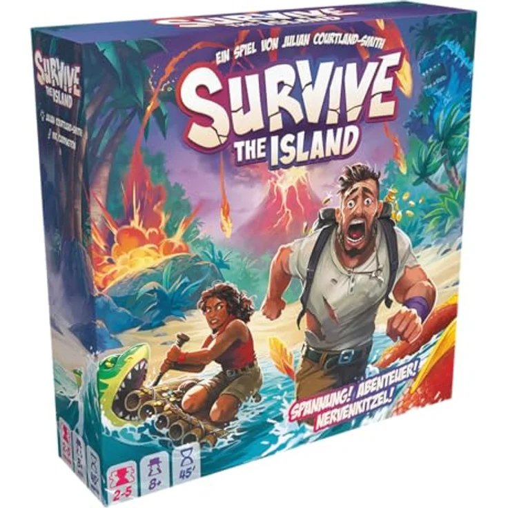 Zygomatic Survive The Island Familienspiel Brettspiel - 2-5 Spieler, ab 8+ Jahren, 45 Minuten, Deutsch – Bild 1