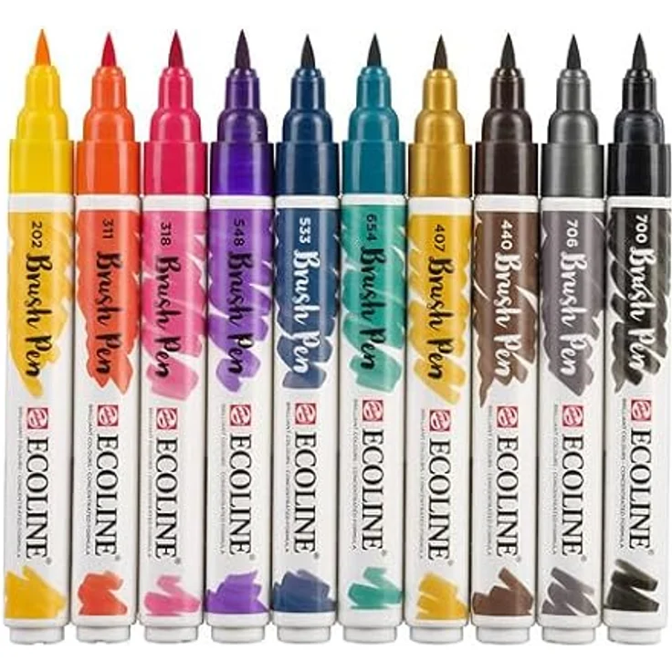 Ecoline Brush pen set Dark 10 colours – Bild 4