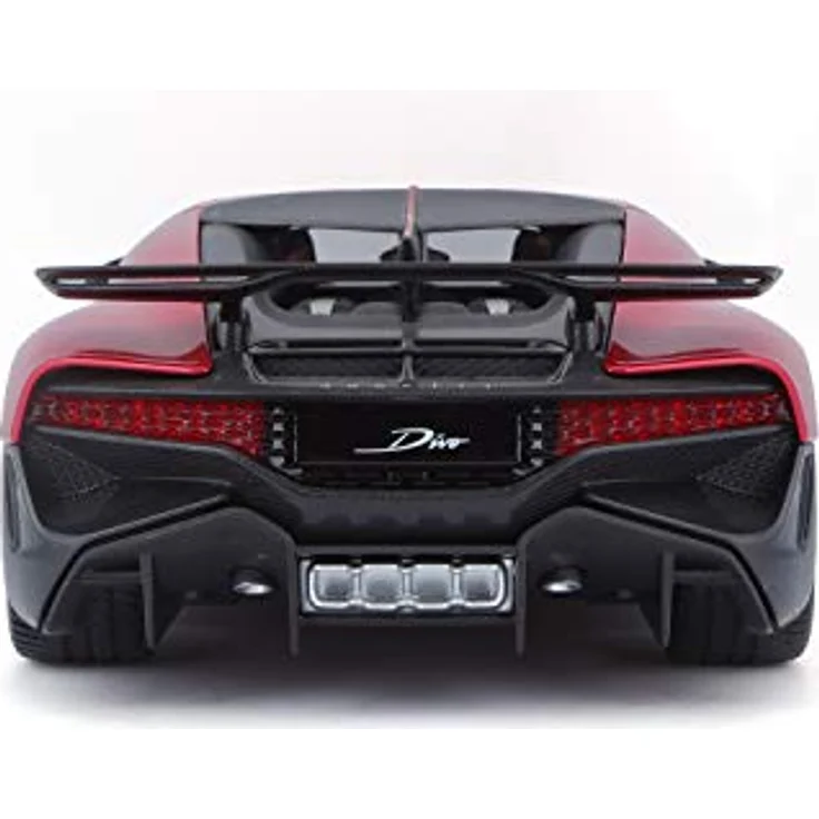 Bburago Bugatti Divo, Modellauto 1:18, rot, mit öffnenden Türen und Motorhaube, 25 cm, Sammler-Edition – Bild 3