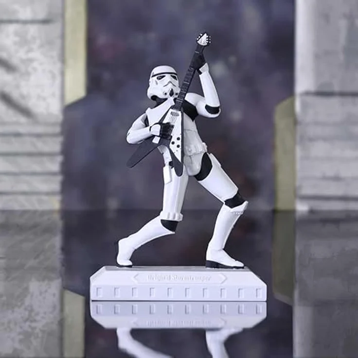Nemesis Now Stormtrooper Figur Rock On! 18 cm, handbemalt aus Polyresin mit E-Gitarre – Bild 7