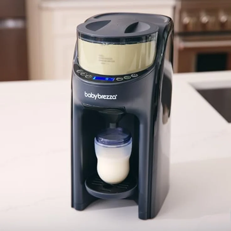 Baby Brezza Flaschenwärmer, Automatischer Flaschenzubereiter mit 2 Milchpulvertrichtern, klumpenfreies Mischsystem für 60-300 ml, BPA-frei, individuell einstellbare Temperatur – Bild 8