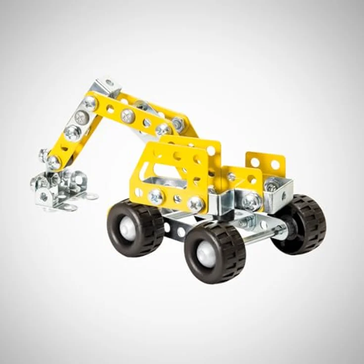 Eitech Mini Bagger Metallbaukasten, 116 Teile, Made in Germany für kreative Bauabenteuer – Bild 7