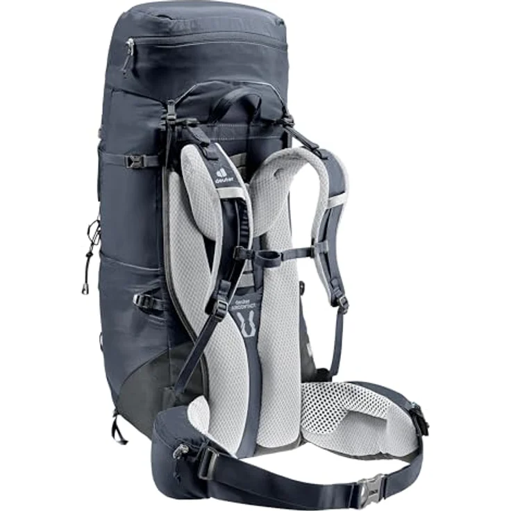 deuter AIRCONTACT LITE 45 + 10 SL, Leichter Trekkingrucksack mit VariQuick-System und optimaler Lastenverteilung, schwarz – Bild 4