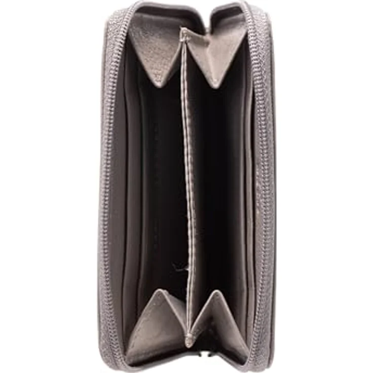 Maître ellern Geldbörse, RFID Schutz, 100% Leder, grau, 11 cm x 2 cm x 8 cm – Bild 4