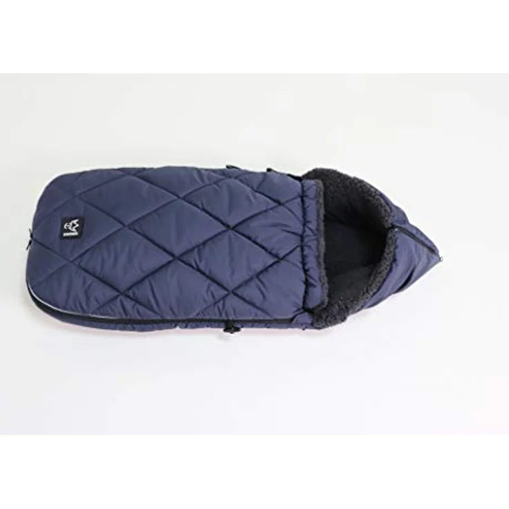 Kaiser 6576322 XL TOO Thermo Sherpa Fleece Universal, navy - Fußsack mit großzügigem Längsschlitz und wind- und wasserabweisendem Außenstoff – Bild 3