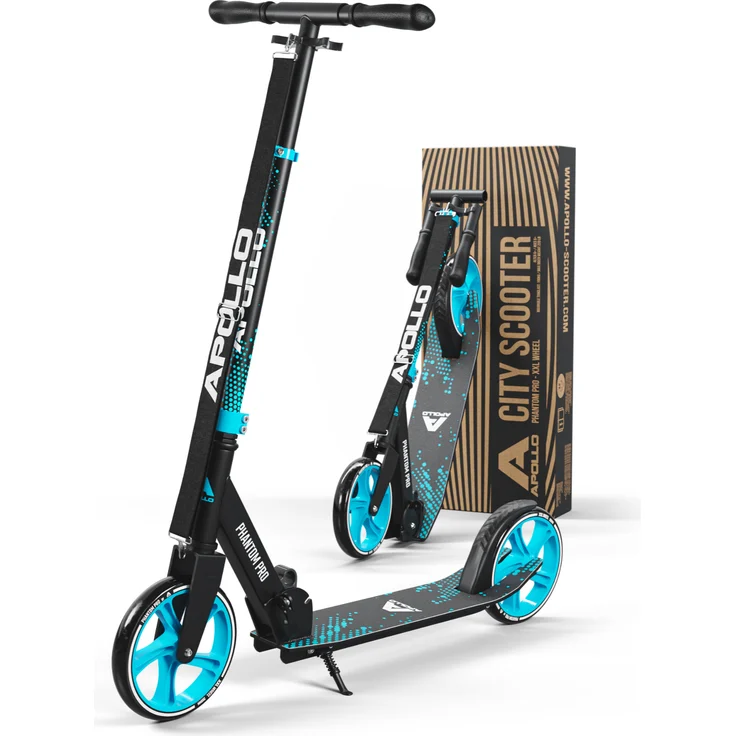 Apollo Cityroller City Scooter Phantom Pro, klapp- und höhenverstellbar - Blau