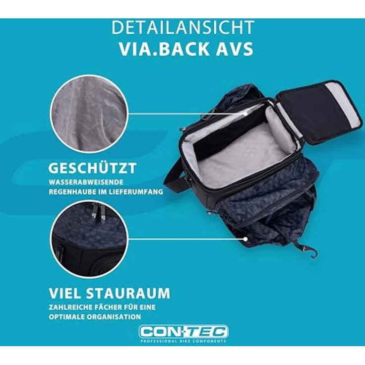 CONTEC, Gepäckträgertasche Via. Back AVS – Bild 3