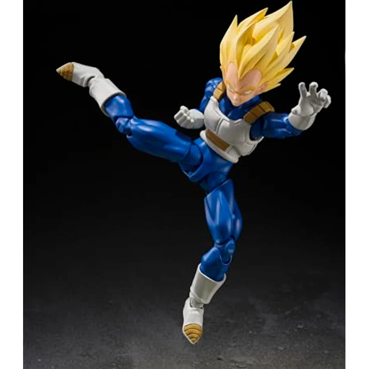 Bandai Tamashii Nations Dragon Ball Z S.H.Figuarts Actionfigur Super Saiyan Vegeta (Dangerous Pride), 14 cm, detailreiche Figur mit Zubehör – Bild 6