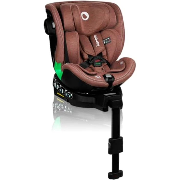 lionelo Autokindersitz HARMONY I-SIZE, ab: ab Geburt, bis: bis 12 Jahren, ab: 0,00 kg, bis: 36,00 kg, (Set), Basis 360'/ISOFIX/i-SIze/Gürtelalarm/viele Annehmlichkeiten, blau – Bild 2
