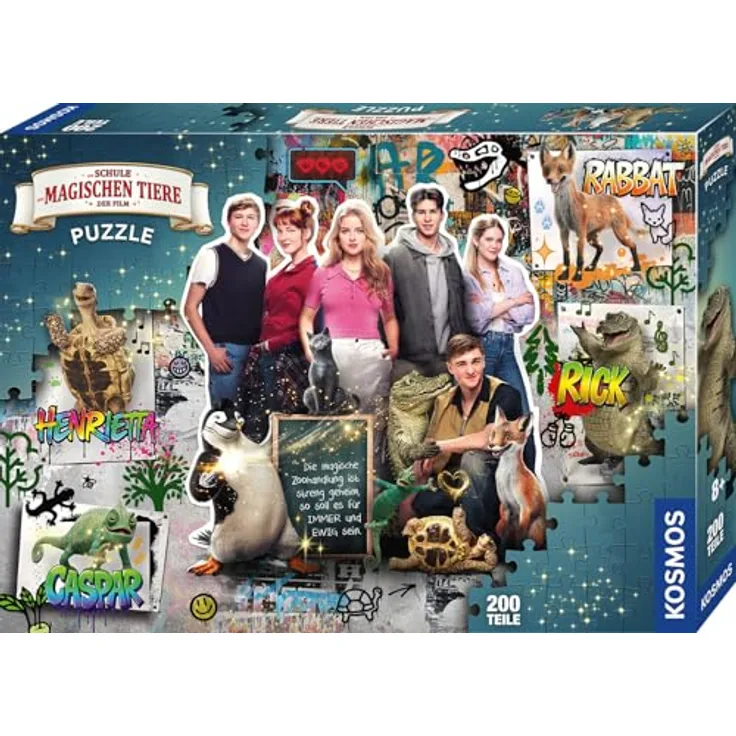 Kosmos 685072 Die Schule der magischen Tiere Puzzle, 200 Teile, mit spannenden Motiven aus dem Film, für Kinder ab 8 Jahren