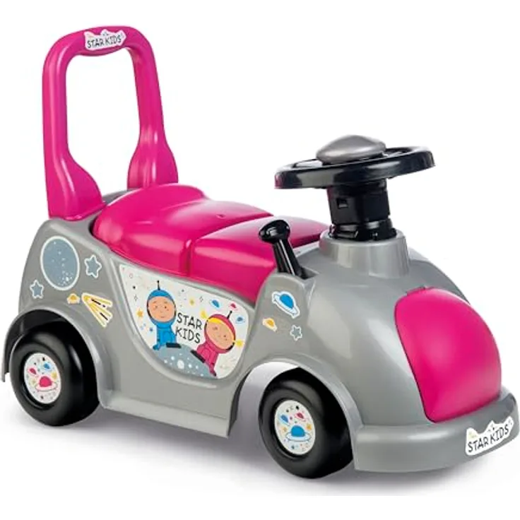 Chicos Starkids Pink, Kinder Laufrad ab 1 Jahr, Rutschfahrzeug und Gehhilfe, mit Stauraum, für 10-36 Monate